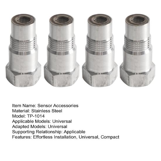 Stainless Steel Extension Pipe Fitting M18x1.5 Thread Adapter Automotive Sensor Accessories High Temp Resistance Precision Threads