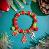 Christmas Women's Bracelet: European & American Creative Snowflake, Reindeer, Bell, Santa Claus Drawstring Design