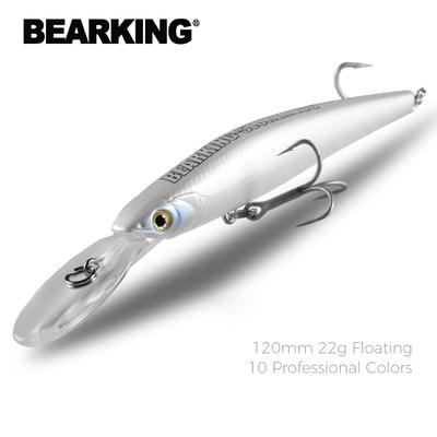 BEARKING Twarde przynęty Przynęty wędkarskie 120 mm 22 g Długie rzucanie Minnow Wobblery Głębokość nurkowania 6-10 stóp Bass Pike