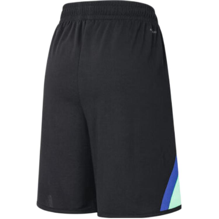 Adidas SS25 Casual Simple Versatile Loose Quick-Dry Basketball Shorts Men Shorts Black Bright-Green JN4717