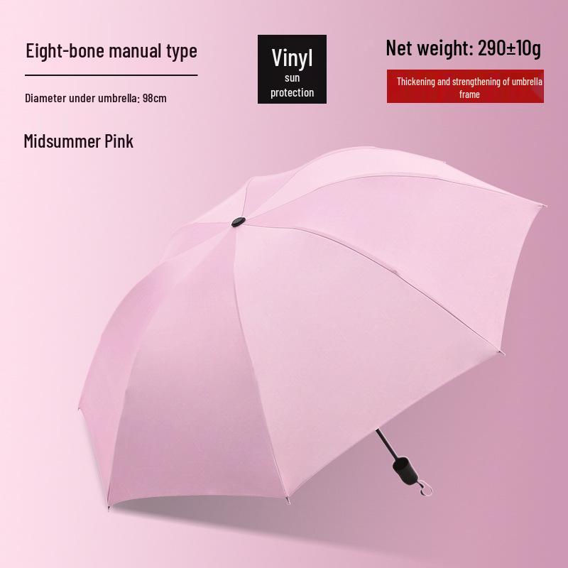 Customized Men's 10-Rib Automatic Sun & Rain Triple Folding Umbrella