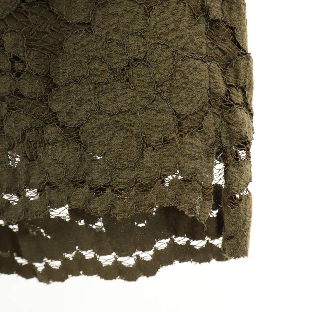 UNITED TOKYO made in Japan Lace Pattern Short sleeve blouse 1 olive Women Used