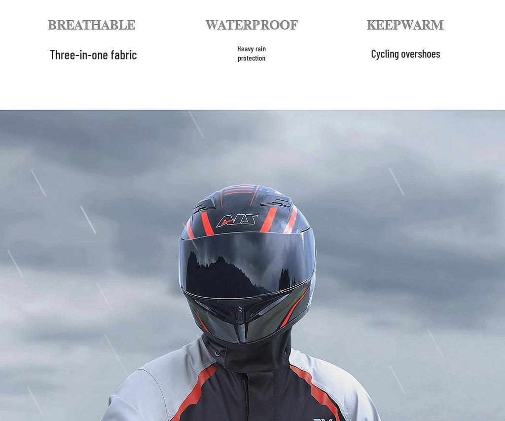 Pánský voděodolný větruodolný motocyklový pláštěnkový set a kalhoty