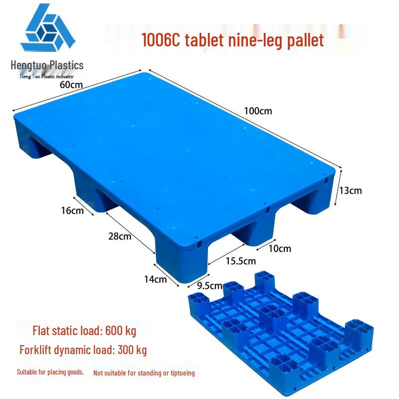 Moisture-Proof Interlocking Plastic Pallet Tray for Warehouse Storage