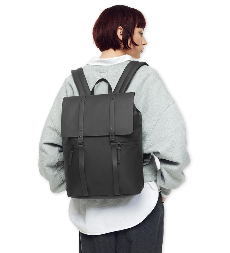 GASTON LUGA Splash 2.0-13" (Schwarz) Rucksack, Passend für 11-Zoll- und 13-Zoll-PCs und Tablets, Leicht und Wasserdicht für Pendeln, Schule und den Weg zur Arbeit,