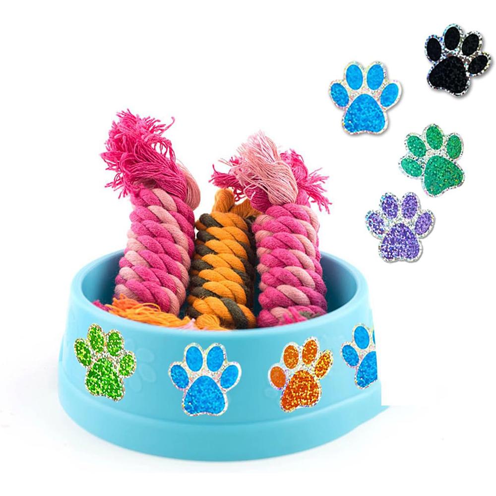100-500pcs Cute Animal Paw Sticker DIY Colorful Holographic Lables Art Crafts Sticker Student Reward Stationery Stickers
