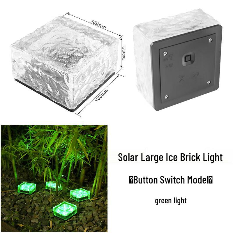 Outdoor Glass Ice Brick Paving Light
