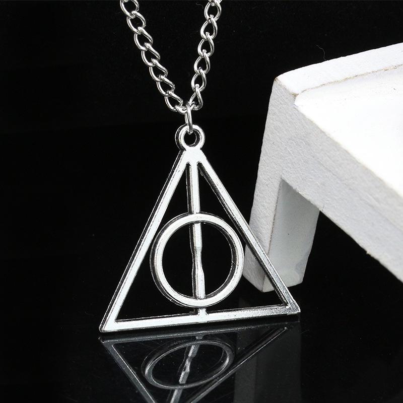 Harry Potter Deathly Hallows Luna Pendant Necklace - Retro Sweater Chain.