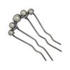 Koreanische U-förmige Perlenhaarnadeln Haarspangen für Frauen Eleganter Stil Metallgabeln Vintage Perlenhaarnadeln Haar-Styling-Tools Geschenke