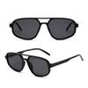 Big Frame Double Beam Sun Glasses Wide Legs Retro Trend Eyewear  Outdoor