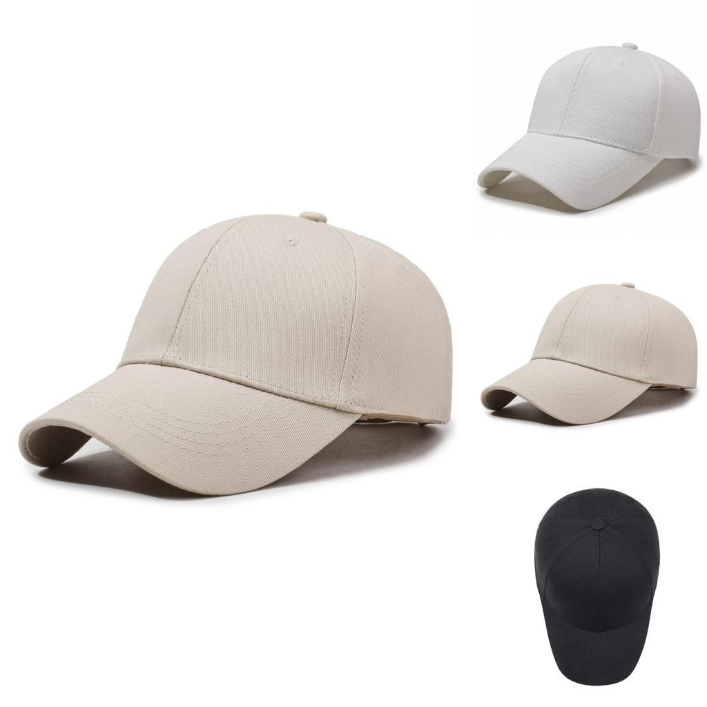 Cotton Baseball Cap For Men Women With Adjustable Strap Sunshade Outdoor Casual