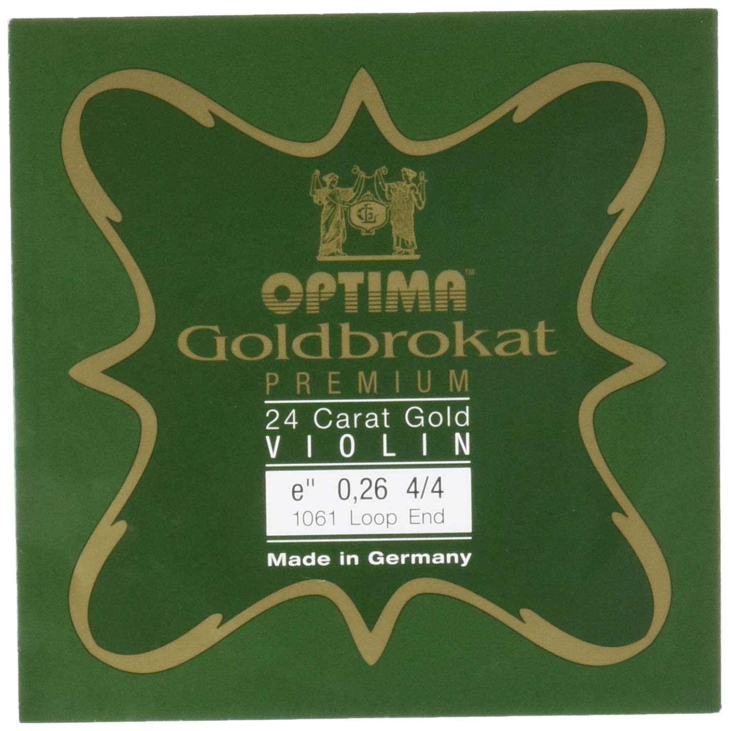 

Золотые струны для скрипки Brocut E мм Loop Premium 24K Gold Plated 4/4 0.26