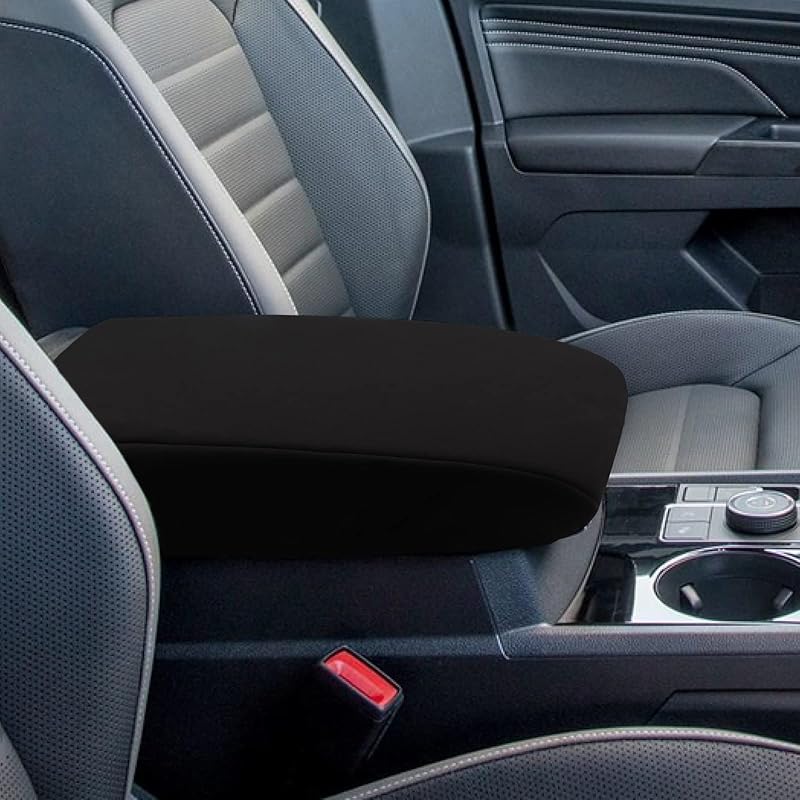 INTGET Center Console Armrest Cover For VW Volkswagen Atlas Accessories 2018      VW Atlas Cross Sport Accessories Leather Arm Rest Cover Console Lid Neoprene