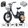 BURCHDA Electric Bike for Adults- U8 1000W, 48V 31.5Ah Lithium Battery, Fatbike 4.0, Snow-Proof, All-Terrain, 2025 Model, for Adults
