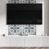 Self-adhesive PVC Dining Room Panel with Graphics 120x60 Cm Symmetric Plant Motif