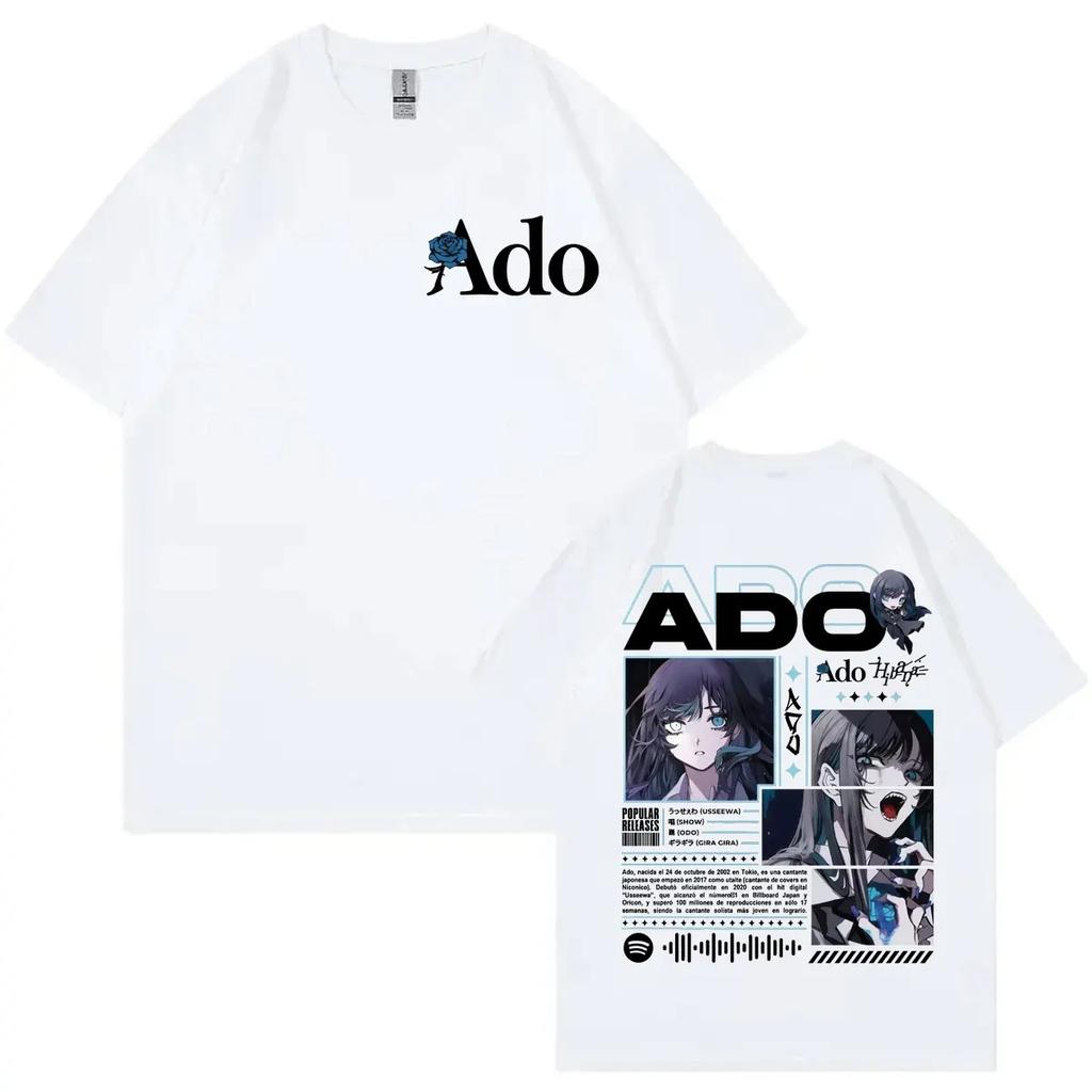 Japanese Singer Ado Hibana World Tour Graphic Tees Fashion Vintage Short Sleeve Tshirts Men Women Casual Loose Cotton Tshirt