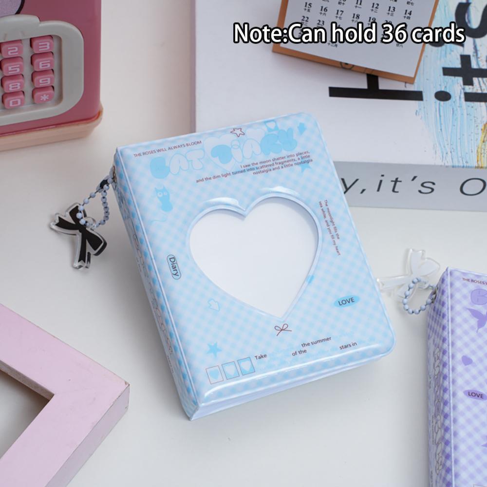 Cute and Fresh 3-Inch Polaroid Mini Album, Idol Album, Small Card Storage Book, Can Hold 36 Photos