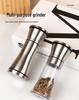 Titanium-Plated Stainless Steel Spice Grinder for Sea Salt and Black Pepper