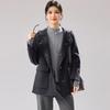 Women's Hooded Double-faced Wool Coat