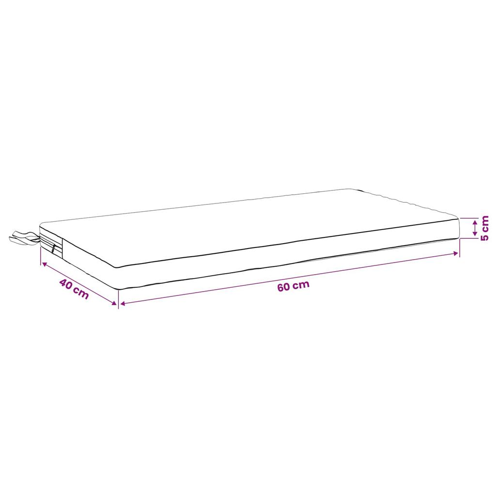 2 Piece Bench Cushions SOEST 2 Pcs. 100percent Polyester Cream