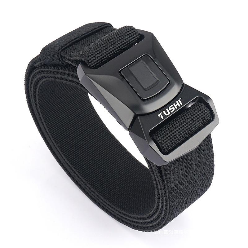 New quick-release buckle tooling outer belt quick-drying elastic pants belt men's belt