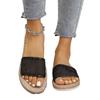 2025 Light Summer Round Toe Women's Slipper Hot Sale Outdoor Casual Sandals Women with Flat with Crystal Plus Size Mesh Slippers