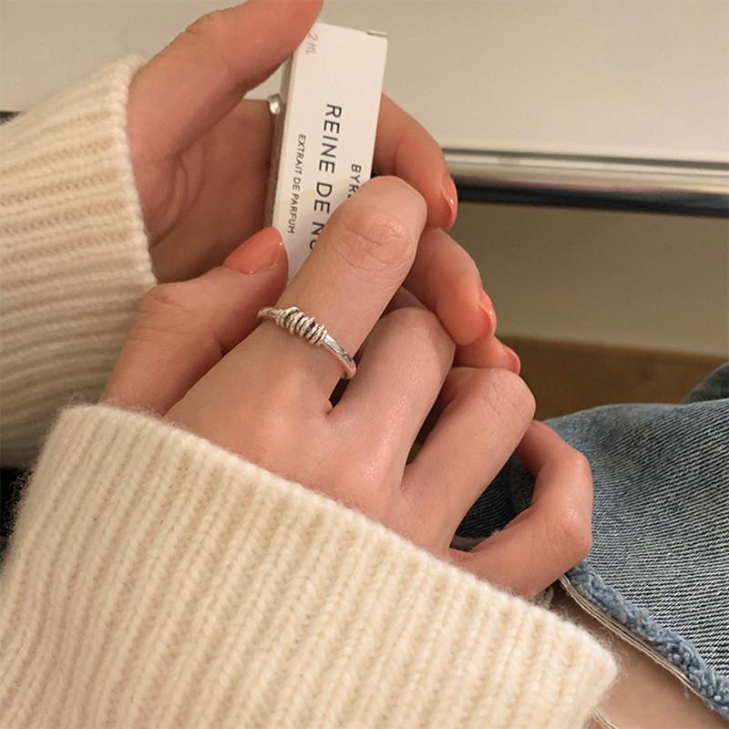 Minimalist Chic Geometric Circle Ring For Women Adjustable Open Finger Jewelry