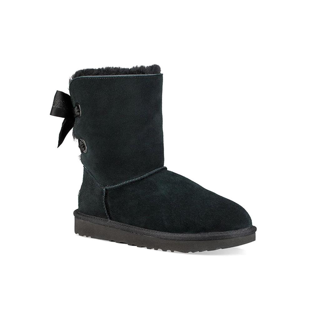 UGG Customizable Bailey Bow Short Black Women's 1098075-BLK