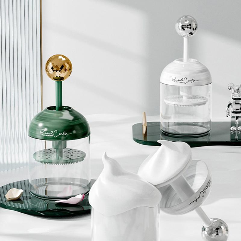 Face Wash Foam Maker Facial Cleanser Bubble Making Tool With Silicone Brush Foaming Machine Bubble Artifact Cleanse Your Face