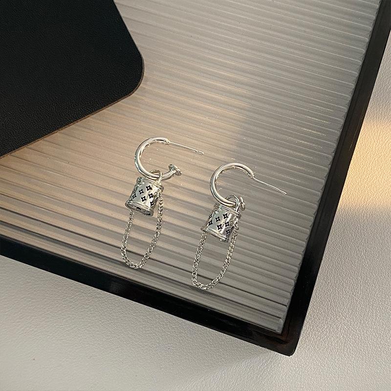 

Новые модные серьги с передовым дизайном, сумка-ведро, серьги-клеверы