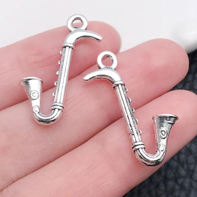Vintage Music Instrument Charms Alloy Pendant DIY Bracelet Necklace Keychain Craft Jewelry Supplies