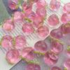 5/20PCS Imitation Friut Charms Resin Pink Peach Pendants for Jewelry Making Earrings Keychain Necklace DIY Cratfs Findings