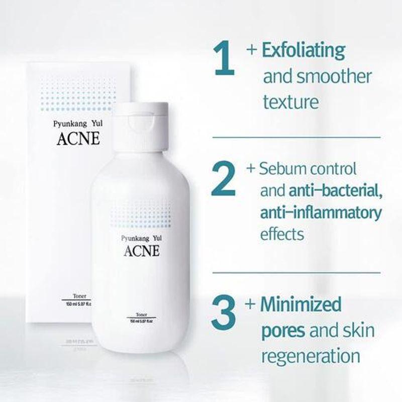 [Pyunkang Yul] ACNE Toner 150ml + ACNE Spot Patch Super Thin + Acne Dressing Mask Pack
