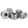 High Pressure 1/8" - 1.5" BSP NPT Male Countersunk Flange Hex Square End Plug Cap 304 Stainless Steel Pipe Fitting