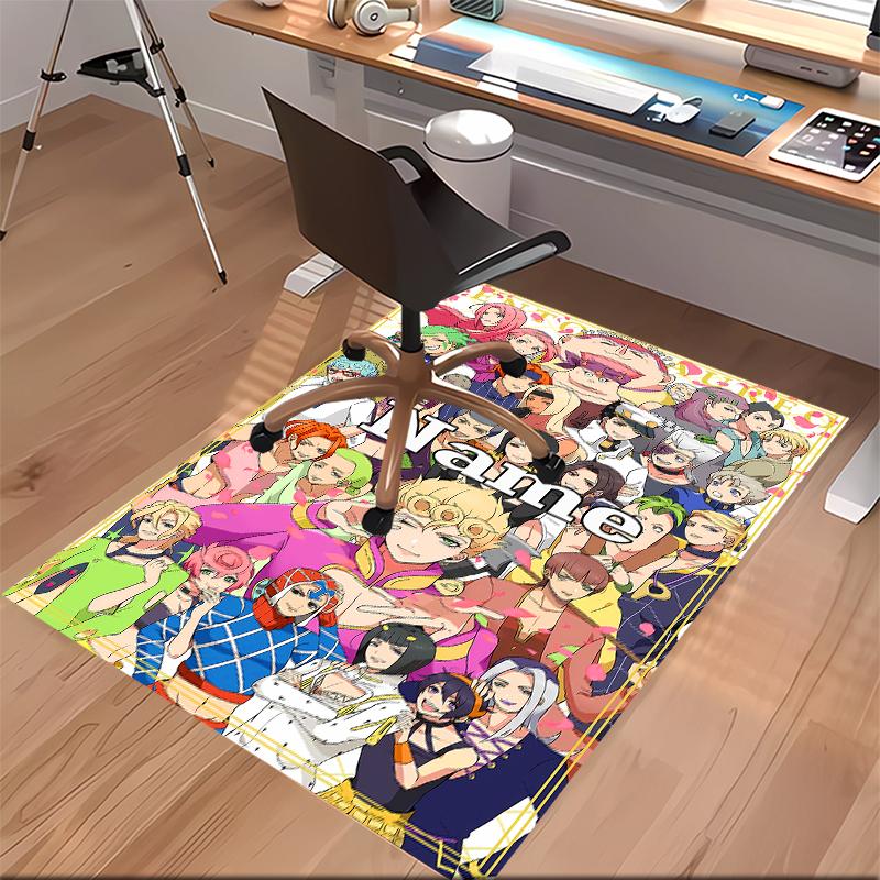 Custom Personalization JoJo's Bizarre Adventure Print Area Rug - Soft, Washable Non-Slip Indoor Mat,Living Room,Home&Office Decorative Rug