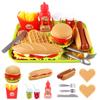 13-teiliges Fast-Food-Set, Kindersimulationsspielzeug, Abnehmbares Spielzeug, Geburtstagsgeschenke, Geeignet für Kinder, Jungen und Mädchen.