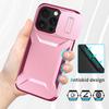 For iPhone 14 Pro Case TPU+PC Phone Cover with Sliding Lens Protection