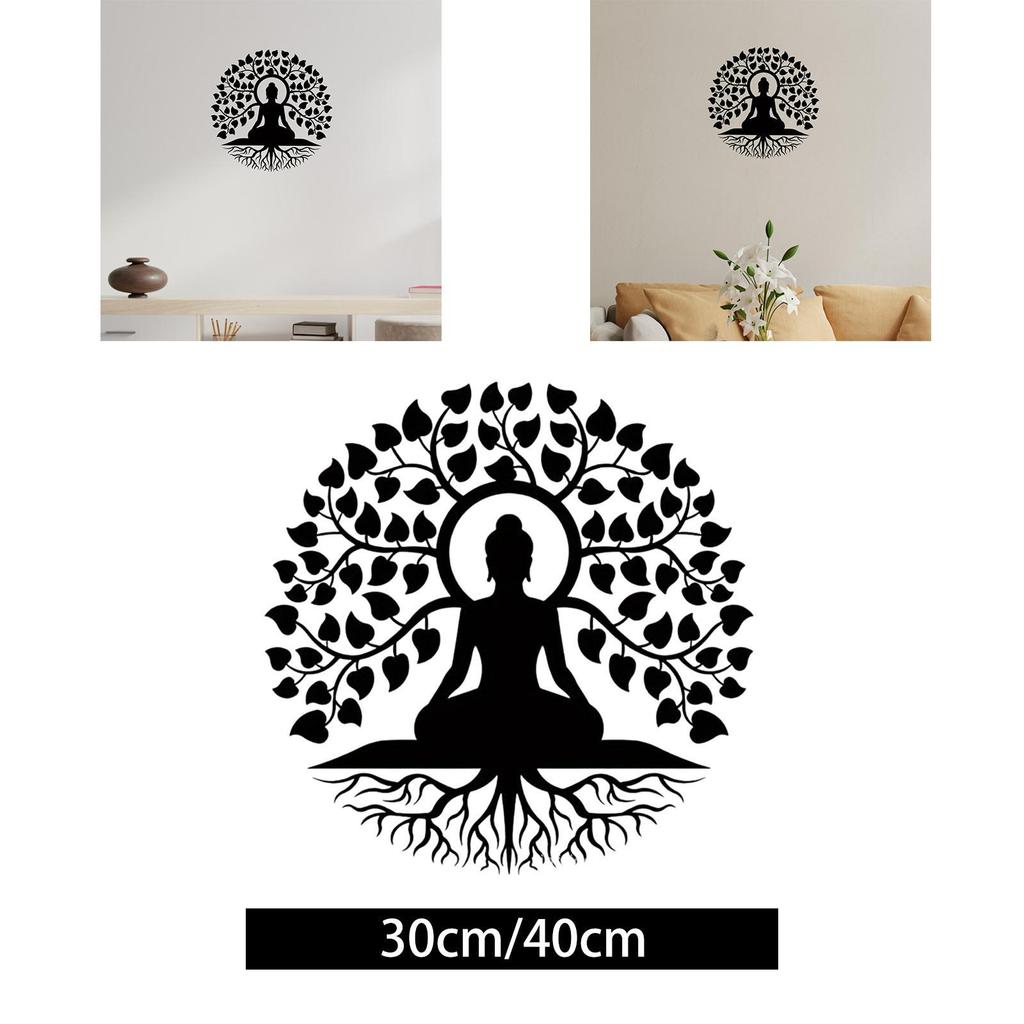 Zen Art Wall Decor Spiritual Wall Decor Religious Wall Decor Gifts Black Buddha