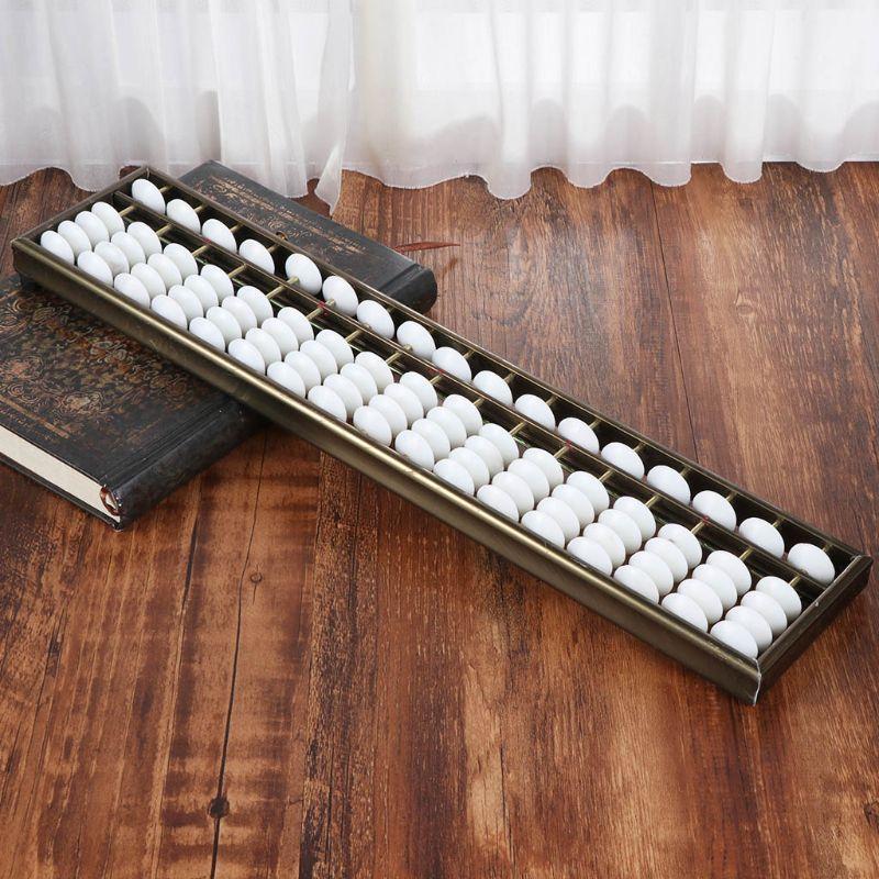 W89C 17 Digits Rods Soroban Standard Abacus Chinese Japanese Calculator Counting Tool