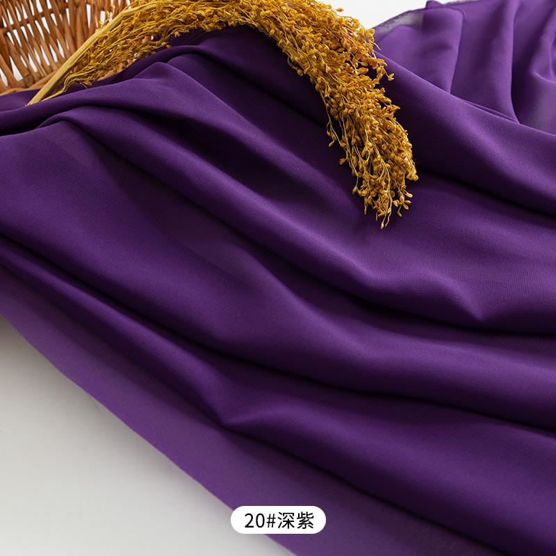 Letní šifonové látky Šaty Oblečení Materiál Přehozené Pohodlné Jednobarevné Látky Šití Ruční výroba Doplňky k oděvům Udělej si sám