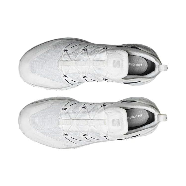 SALOMON Xt-Rush 2 Lace-Up Low-Top Cushioning Non-Slip Durable Casual Running Shoes Unisex Sneakers White 471374