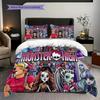 Monster High Fantasy Style Three-piece set (1 * duvet cover + 2 * pillowcase, without core) 2D Flat Bedding set Christmas birthday gift