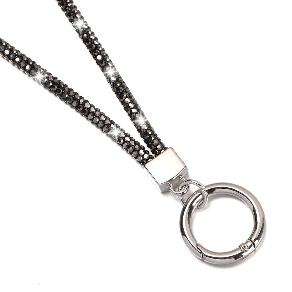 Glitter Bling Bling Bright Hanging Cord Rhinestone Phone Lanyard Crystal Anti-lost Rope Chain Straps