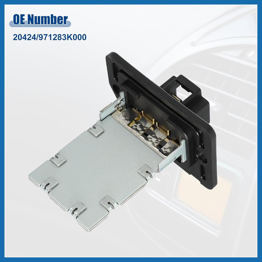 Auto-HVAC-Gebläsemotor-Widerstand Heizung Ersatz Passend für Kia Forte 2014-2018 für Kia Sorento 2011-2019 NEIN. 20424/971283K000 - Packung mit 1 schwarzem Artikel