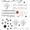 Halloween X-Men & Suicide Squad Tattoo Stickers: Harley Quinn & Joker Designs