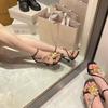 Fashion Black Gold Orchid Open-Toed Sandals Summer Sexy Fashion Womens High Heels Banquet Dress Exclusive Womens Shoes Tacones Altos