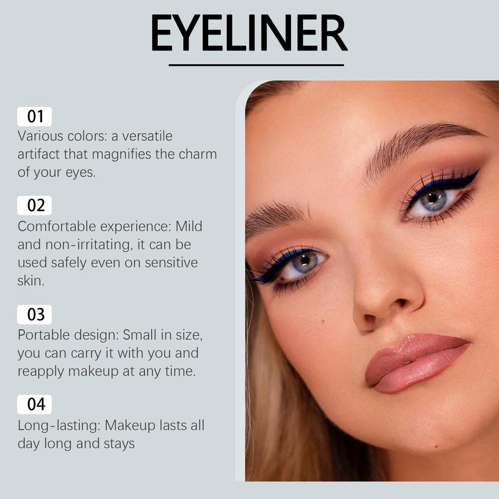 Eelhope Deep Blue Moisturizing Eyeliner - Long-Lasting and Eye-Enhancing