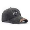Washed and old M large embroidered baseball cap men's and women's four-season cowboy hat classic embroidery simple cap