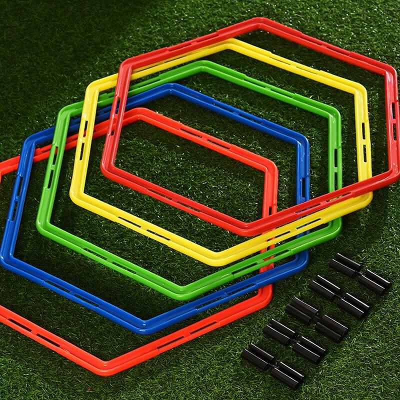 Hexagonal Football Agility Training Rings