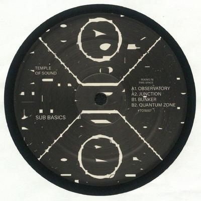 Disque 12 pouces SUB BASICS Rooms In Time Space TOS007 TEMPLE OF SOUN 2024 UK Dance Electronica